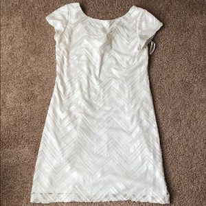 WHBM white sequin dress